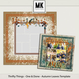 Thrifty Things - One & Done - Autumn Leaves Template