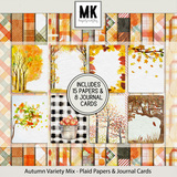Autumn Variety Mix - Plaid Papers & Journal Cards