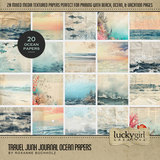 Travel Junk Journal Ocean Papers