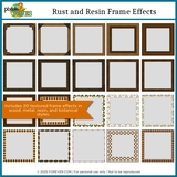 Rust and Resin Frame Effects