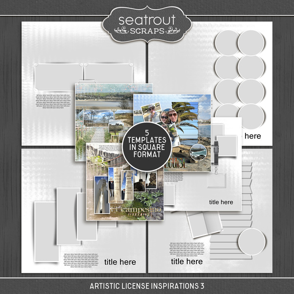 Artistic License Inspirations 3 Digital Art - Digital Scrapbooking Kits