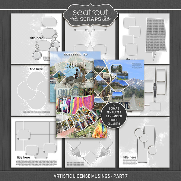 Artistic License Musings - Part 7 Digital Art - Digital Scrapbooking Kits