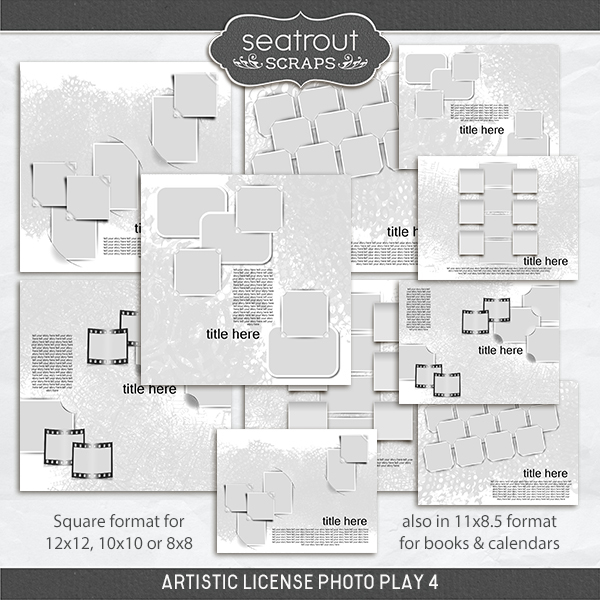 Artistic License Photo Play 4 Digital Art - Digital Scrapbooking Kits