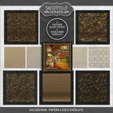 Golden Noir Papers & Gold Overlays