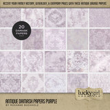 Antique Damask Papers Bundle