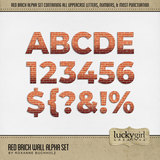 Red Brick Wall Alpha Set