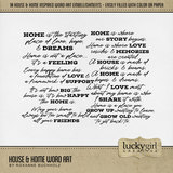 House & Home Word Art