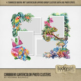 Caribbean Watercolor Photo Clusters