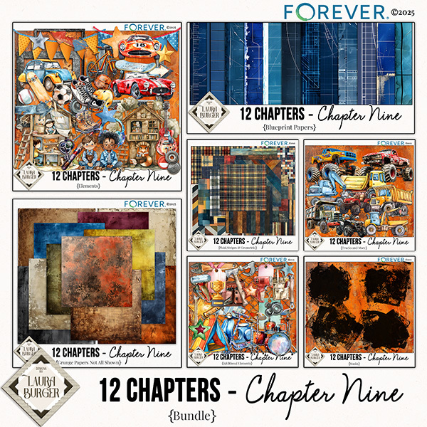 12 Chapters - Chapter Nine Mega Bundle Digital Art - Digital Scrapbooking Kits