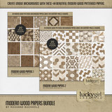 Modern Wood Papers Bundle