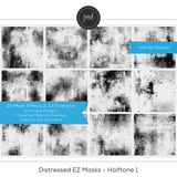 Distressed EZ Masks - Halftone 1