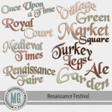 Renaissance Festival Word Art