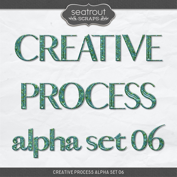 Creative Process Alpha Set 06 Digital Art - Digital Scrapbooking Kits