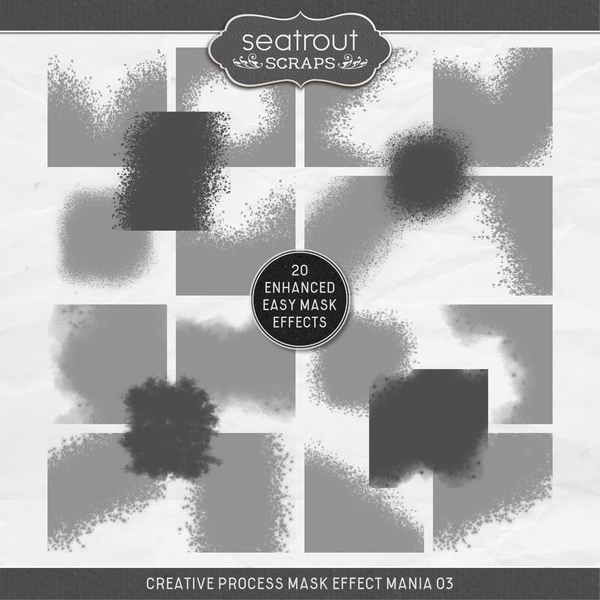 Creative Process Mask Effect Mania 03 Digital Art - Digital Scrapbooking Kits