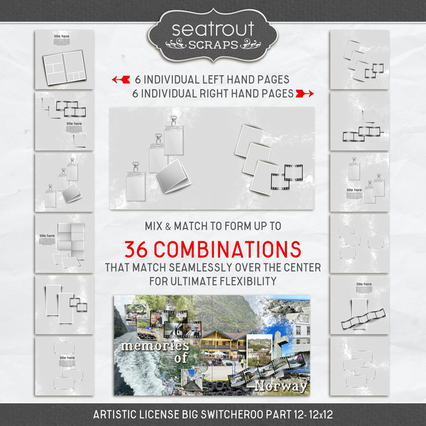 Artistic License Big Switcheroo Part 12 Digital Art - Digital Scrapbooking Kits