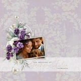 Antique Damask Papers Purple