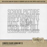 Curated Colors Word Art 13