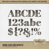 Paving Stone Serif Alpha Set