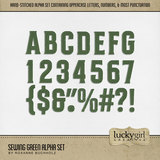Sewing Green Alpha Set