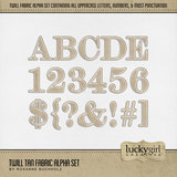 Twill Tan Fabric Alpha Set