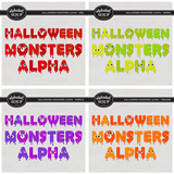 Halloween Monsters Alpha Bundle