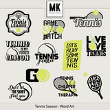 Tennis Season - Word Art