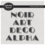 Noir Art Deco Alpha
