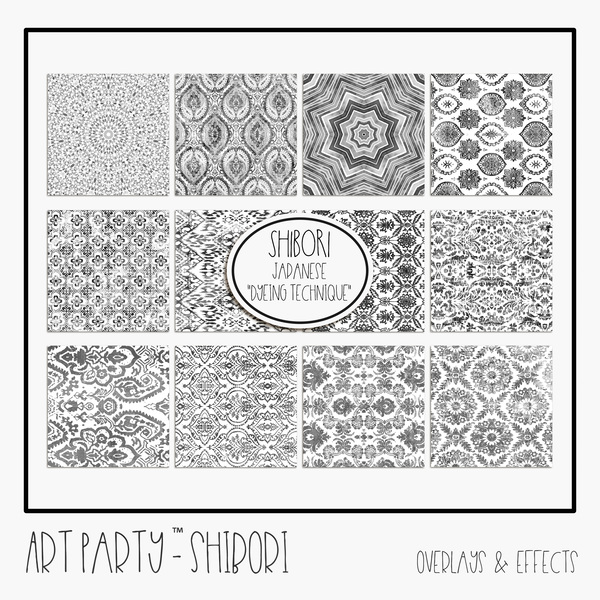 Shibori - Overlays & Effects Digital Art - Digital Scrapbooking Kits