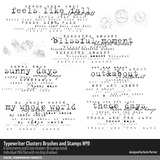 Typewriter Clusters Brushes and Stamps 09