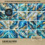Fluid Art Jewel Papers Bundle