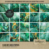 Fluid Art Jewel Papers Bundle
