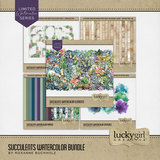 Succulents Watercolor Bundle