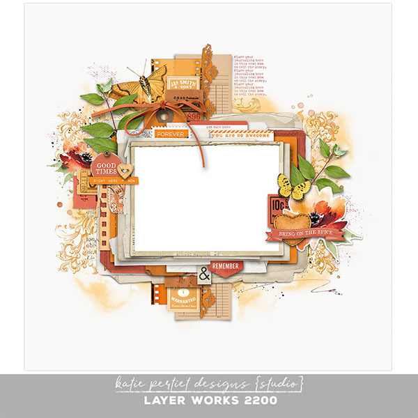 Layer Works 2200 Digital Art - Digital Scrapbooking Kits