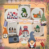 Cropping With My Gnomies at Pixie Con