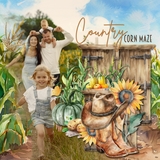 Farm Watercolor Elements