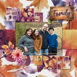 Fall Walk Watercolor Leaves Papers