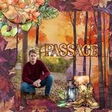 Fall Walk Watercolor Leaves Papers