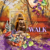 Fall Walk Watercolor Elements
