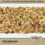 Flower Garden in Gold
