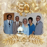 Flower Garden in Gold