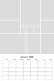 2026 - 2030 Collage Calendar 12x18