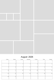 2026 - 2030 Collage Calendar 12x18