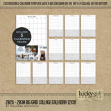 2026 - 2030 Big Grid Collage Calendar 12x18