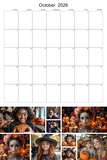 2026 - 2030 Big Grid Collage Calendar 12x18