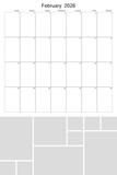 2026 - 2030 Big Grid Collage Calendar 12x18