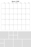 2026 - 2030 Big Grid Collage Calendar 12x18