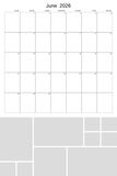 2026 - 2030 Big Grid Collage Calendar 12x18
