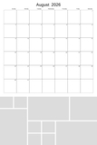 2026 - 2030 Big Grid Collage Calendar 12x18