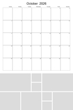 2026 - 2030 Big Grid Collage Calendar 12x18