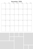 2026 - 2030 Big Grid Collage Calendar 12x18